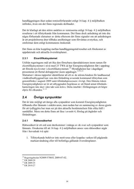 Sammanställning 16 kap 4§ miljöbalken - Energimyndigheten