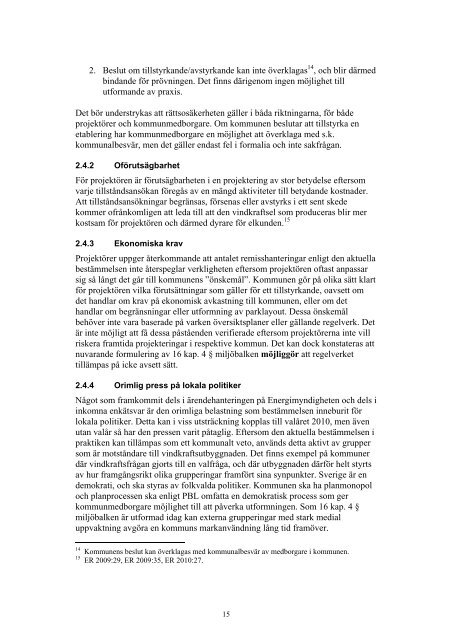 Sammanställning 16 kap 4§ miljöbalken - Energimyndigheten