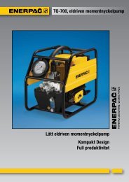 TQ-700, eldriven momentnyckelpump Lätt eldriven ... - Enerpac