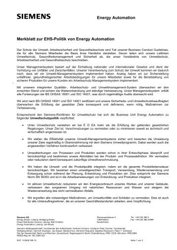 extern: Geschäftsbrief - Siemens Energy