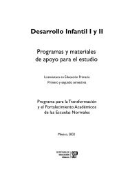 Desarrollo Infantil I - Escuela Normal del Estado