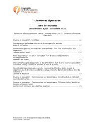 Divorce et séparation - Encyclopédie sur le développement des ...