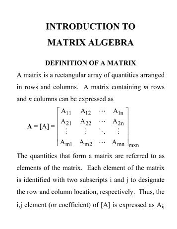 Lecture - Matrix Algebra.pdf