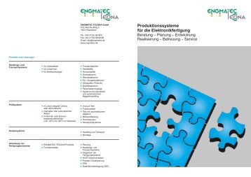 Produktionssysteme für die Elektronikfertigung - ENGMATEC GmbH