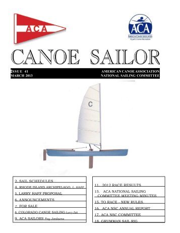 Canoe Sailor #41, March 2013 - Enter.Net