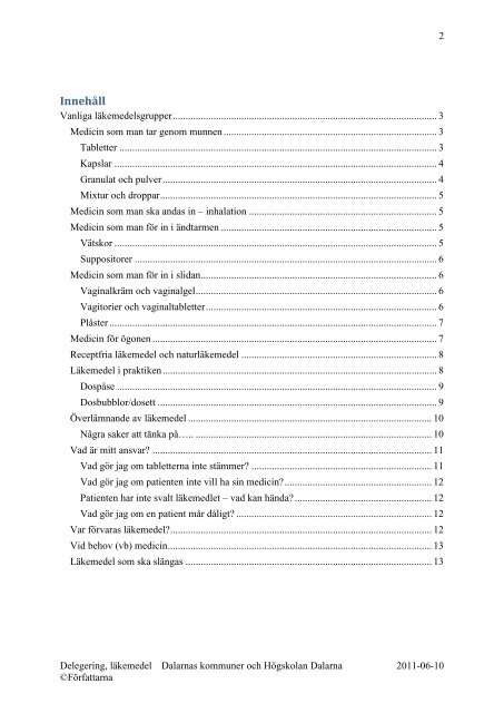 Läkemedelshantering, kompendium (pdf) - Högskolan Dalarna