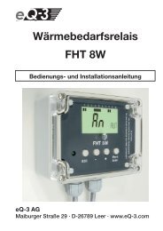 Wärmebedarfsrelais FHT 8W - eQ-3