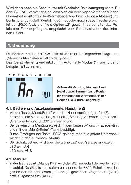 Wärmebedarfsrelais FHT 8W - eQ-3