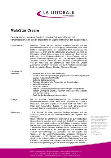 MaloStar Cream - Erbsloeh