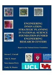 Strategic Planning in NSF-funded ERCs - ERC Association