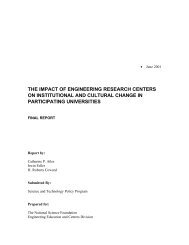 The Impact of Engineering Research Centers on ... - ERC Association