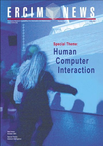 Human Computer Interaction - ERCIM