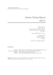System Testing Report D4.2.1 - Ercim