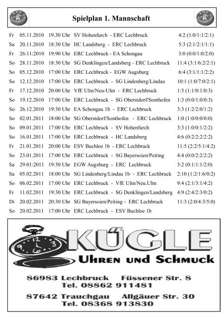 ESV Buchloe 1b - ERC Lechbruck