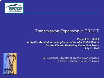 Transmission Expansion in ERCOT - ERCOT.com