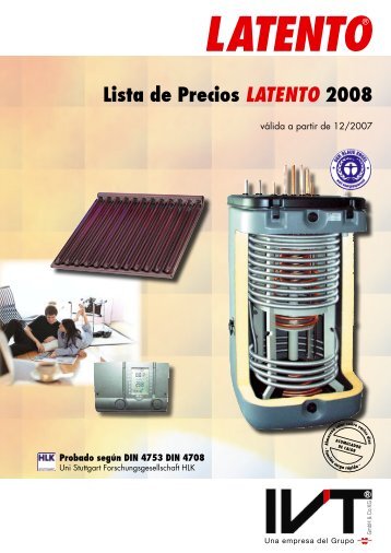 Lista de Precios LATENTO 2008 - Ercyl.com