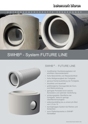 SWHB® - System FUTURE LINE - Betonwerk Bieren