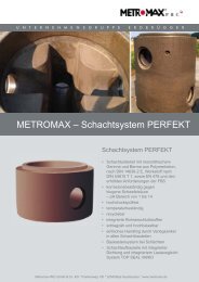 METROMAX – Schachtsystem PERFEKT