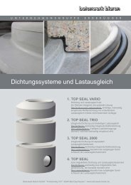 Dichtungssysteme und Lastausgleich - Betonwerk Bieren