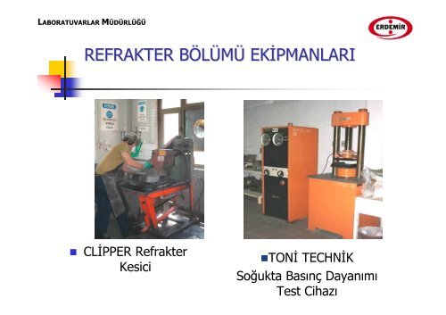 TEKNİK HİZMETLER VE YATIRIMLAR G.M.Y.LIĞI ARGE ... - Erdemir