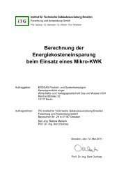 iTG – Energiekosteneinsparung Kraft-Wärme-Koppung - Erdgas