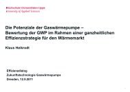 Vortrag Klaus Heikrodt, Die Potenziale der Gaswärmepumpe - Erdgas