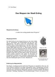 Dr. Hans Bauer über das Erdinger Wappen - Stadt Erding