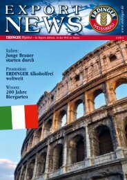 Italien: Junge Brauer starten durch Promotion: ERDINGER ...