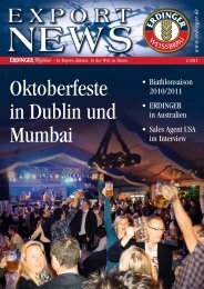 Oktoberfeste in Dublin und Mumbai - Erdinger