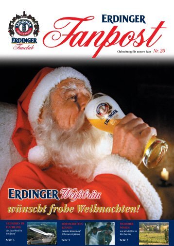 wünscht frohe Weihnachten! - Erdinger