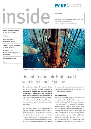 Der internationale Erdölmarkt - Erdöl-Vereinigung