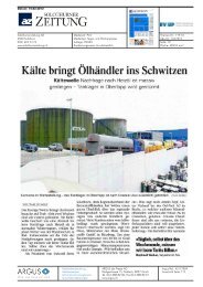 Kälte bringt Olhändler ins Schwitzen