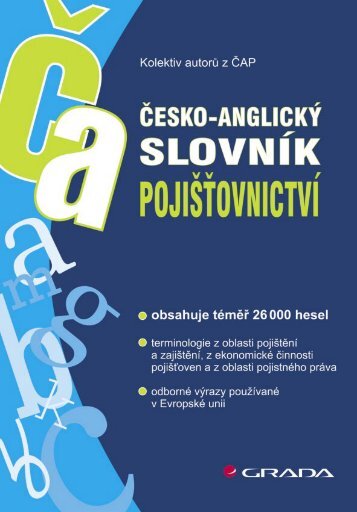 Česko-anglický slovník pojišťovnictví - eReading