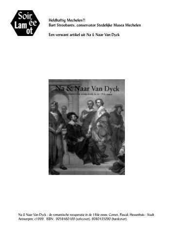 Na & naar Van Dyck: de romantische recuperatie - Erfgoedcel ...
