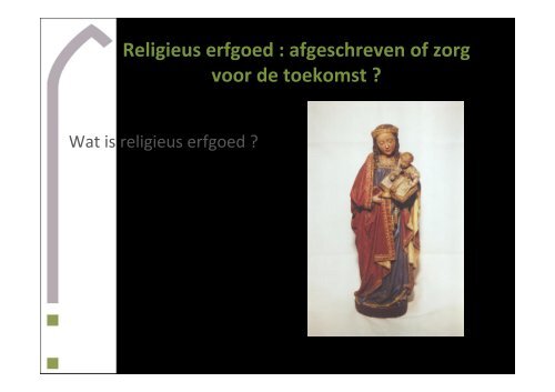 Religieus erfgoed - Erfgoedcel Mechelen