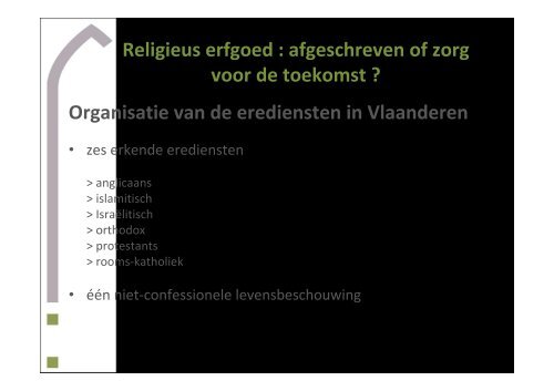 Religieus erfgoed - Erfgoedcel Mechelen