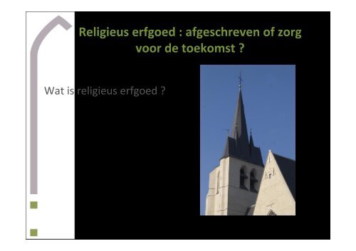 Religieus erfgoed - Erfgoedcel Mechelen