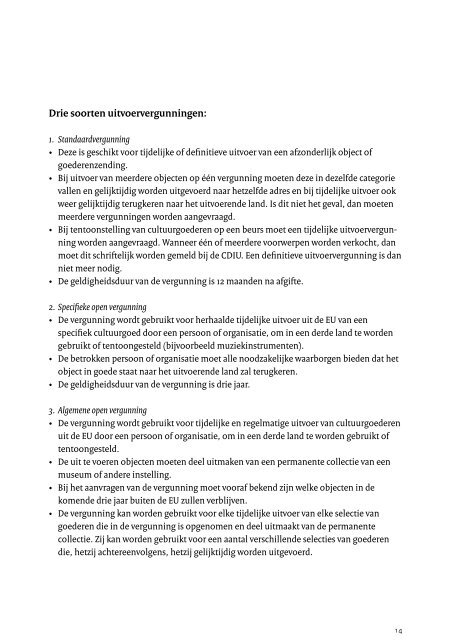 Brochure: Invoer en uitvoer van cultuurgoederen - Erfgoedinspectie