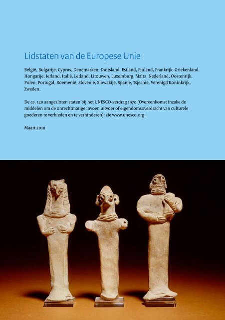 Brochure: Invoer en uitvoer van cultuurgoederen - Erfgoedinspectie