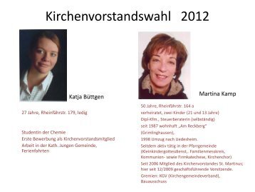 Kirchenvorstandswahl 2012 - erftmuendung.de