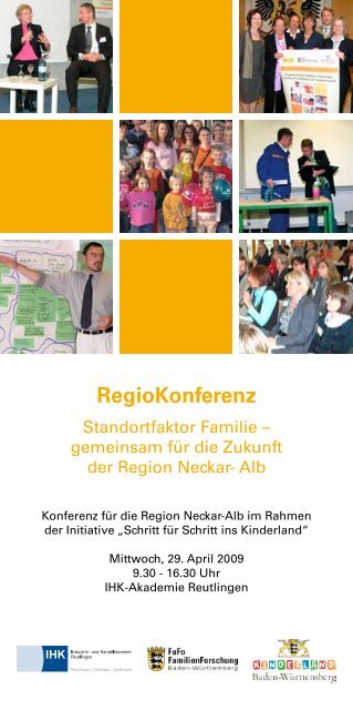 RegioKonferenz Standortfaktor Familie - Erfolgsfaktor Familie