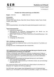 Protokoll Vollversammlung 05.06.2012 - Stadt Erftstadt