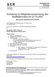 Einladung zur Mitgliederversammlung des ... - Stadt Erftstadt