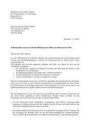 Stellungnahme zum neuen Kinderbildungsgesetz ... - Stadt Erftstadt