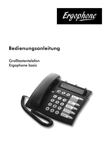 Bedienungsanleitung - Ergophone GmbH