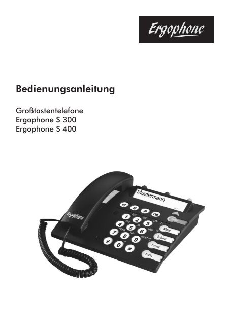 Bedienungsanleitung - Ergophone GmbH