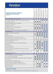 Comparison of large key telephones - Ergophone GmbH