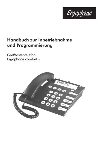 Programmieranleitung - Ergophone GmbH