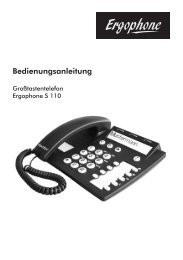 Bedienungsanleitung - Ergophone GmbH