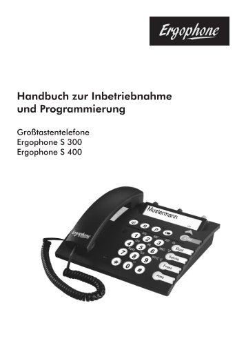 Programmieranleitung - Ergophone GmbH